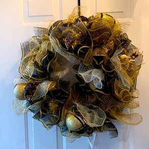 Reversible New Orleans Saints Wreath